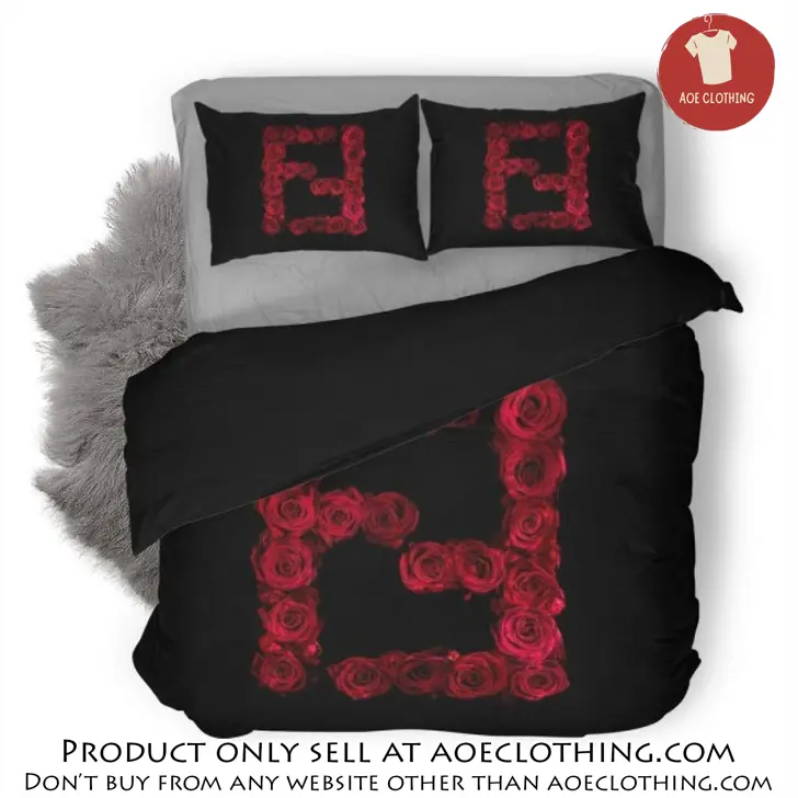 Fendi hot luxury logo fashion brand premium bedding set home decor aoe0812232